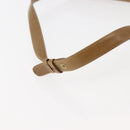 GUCCI Shoulder Bag Leather Brown Gold Auth BA6561-7