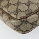 GUCCI GG Supreme Shoulder Bag PVC Beige Gold Auth BA6562-16