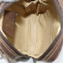 GUCCI GG Supreme Shoulder Bag PVC Beige Gold Auth BA6562-11