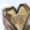 GUCCI GG Supreme Shoulder Bag PVC Beige Gold Auth BA6562-18