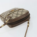 GUCCI GG Supreme Shoulder Bag PVC Beige Gold Auth BA6562-6