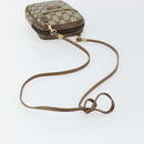 GUCCI GG Supreme Shoulder Bag PVC Beige Gold Auth BA6562-7