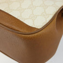 GUCCI GG Supreme Shoulder Bag PVC Beige Gold 116 02 076 Auth BA6563-10