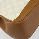 GUCCI GG Supreme Shoulder Bag PVC Beige Gold 116 02 076 Auth BA6563-11