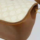 GUCCI GG Supreme Shoulder Bag PVC Beige Gold 116 02 076 Auth BA6563-12