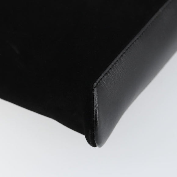 GUCCI Jackie Shoulder Bag Suede Leather Black Silver 001 4052 1669 Auth BA6564