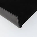 GUCCI Jackie Shoulder Bag Suede Leather Black Silver 001 4052 1669 Auth BA6564-11