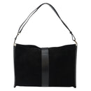 GUCCI Jackie Shoulder Bag Suede Leather Black Silver 001 4052 1669 Auth BA6564-3