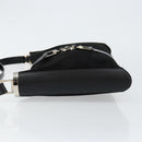GUCCI Jackie Shoulder Bag Suede Leather Black Silver 001 4052 1669 Auth BA6564-5