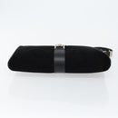 GUCCI Jackie Shoulder Bag Suede Leather Black Silver 001 4052 1669 Auth BA6564-9