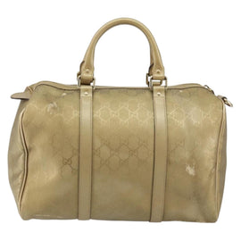GUCCI GG Implementation Boston Bag PVC Gold 193603 Auth BA6566 - 0