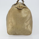 GUCCI GG Implementation Boston Bag PVC Gold 193603 Auth BA6566-4