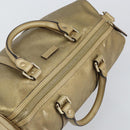 GUCCI GG Implementation Boston Bag PVC Gold 193603 Auth BA6566-6