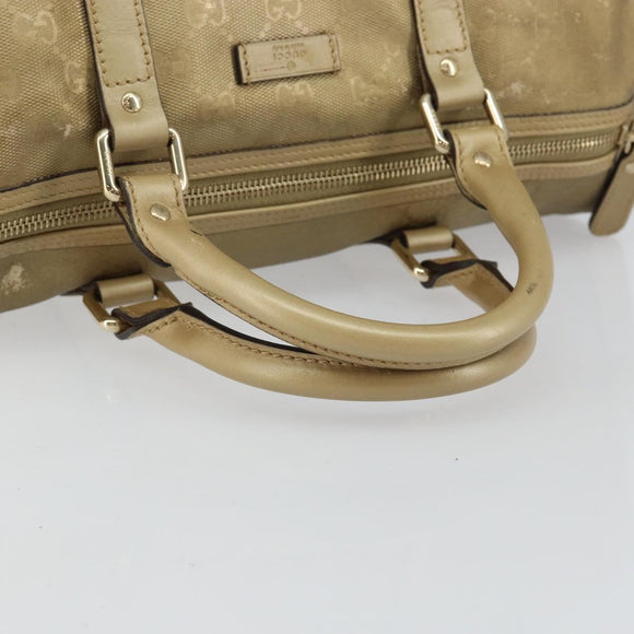 GUCCI GG Implementation Boston Bag PVC Gold 193603 Auth BA6566