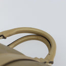 GUCCI GG Implementation Boston Bag PVC Gold 193603 Auth BA6566-8