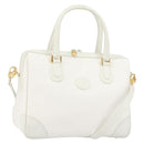 GUCCI Micro GG Supreme Boston Bag PVC 2way White Gold 002 123 0167 Auth BA6571-1