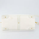 GUCCI Micro GG Supreme Boston Bag PVC 2way White Gold 002 123 0167 Auth BA6571-11