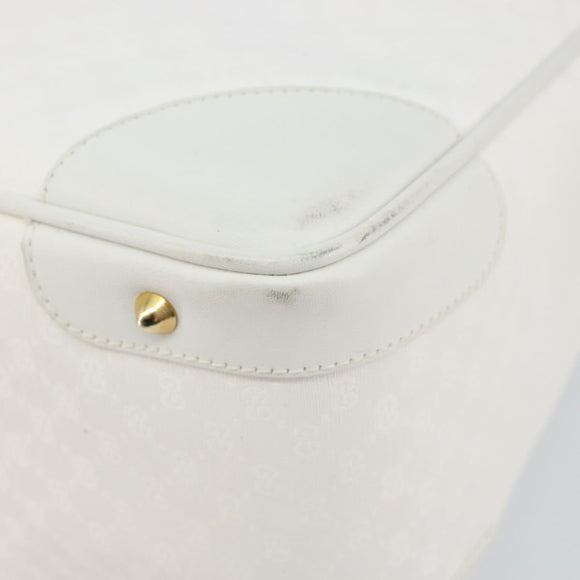 GUCCI Micro GG Supreme Boston Bag PVC 2way White Gold 002 123 0167 Auth BA6571
