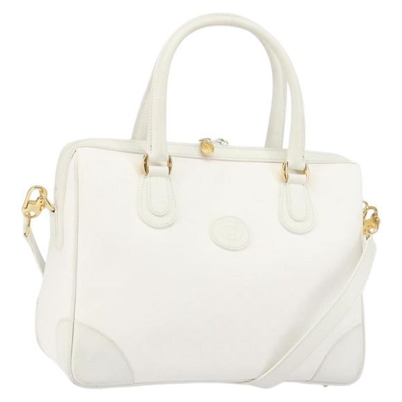 GUCCI Micro GG Supreme Boston Bag PVC 2way White Gold 002 123 0167 Auth BA6571