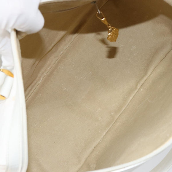 GUCCI Micro GG Supreme Boston Bag PVC 2way White Gold 002 123 0167 Auth BA6571