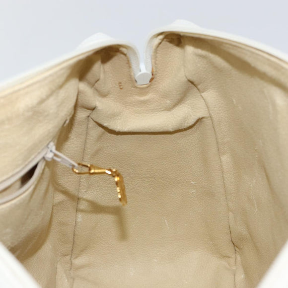 GUCCI Micro GG Supreme Boston Bag PVC 2way White Gold 002 123 0167 Auth BA6571