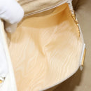 GUCCI Micro GG Supreme Boston Bag PVC 2way White Gold 002 123 0167 Auth BA6571-23