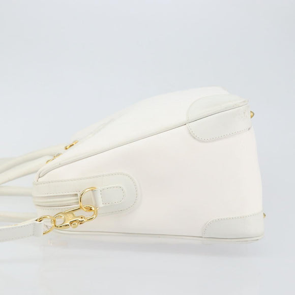GUCCI Micro GG Supreme Boston Bag PVC 2way White Gold 002 123 0167 Auth BA6571