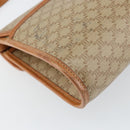 CELINE Macadam Canvas Shoulder Bag PVC Beige Gold Auth BA6573-17