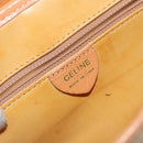CELINE Macadam Canvas Shoulder Bag PVC Beige Gold Auth BA6573-19