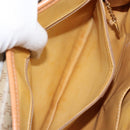 CELINE Macadam Canvas Shoulder Bag PVC Beige Gold Auth BA6573-22