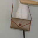 CELINE Macadam Canvas Shoulder Bag PVC Beige Gold Auth BA6573-24