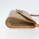 CELINE Macadam Canvas Shoulder Bag PVC Beige Gold Auth BA6573-3