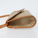 CELINE Macadam Canvas Shoulder Bag PVC Beige Gold Auth BA6573-4