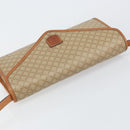 CELINE Macadam Canvas Shoulder Bag PVC Beige Gold Auth BA6573-6