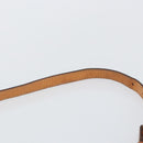 CELINE Macadam Canvas Shoulder Bag PVC Beige Gold Auth BA6573-8