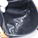 CELINE Shoulder Bag Leather Navy Gold Auth BA6575-22