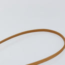 CELINE Shoulder Bag Leather Navy Gold Auth BA6575-8