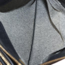 CELINE Trio Shoulder Bag Leather Black Gold Auth BA6576-11