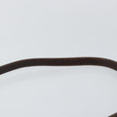 Christian Dior Trotter Canvas Shoulder Bag Brown Gold Auth BA6578-8