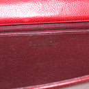 Christian Dior Shoulder Bag Leather Red Gold Auth BA6579-16