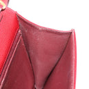 Christian Dior Shoulder Bag Leather Red Gold Auth BA6579-18