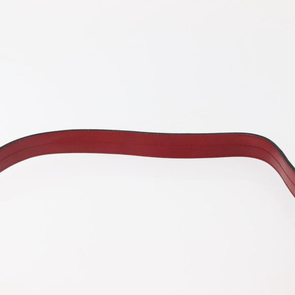 Christian Dior Shoulder Bag Leather Red Gold Auth BA6579