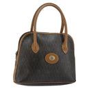 Christian Dior Honeycomb Canvas Hand Bag PVC Black Auth BA6581-1