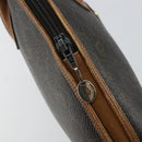 Christian Dior Honeycomb Canvas Hand Bag PVC Black Auth BA6581-10