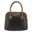 Christian Dior Honeycomb Canvas Hand Bag PVC Black Auth BA6581-2