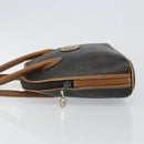 Christian Dior Honeycomb Canvas Hand Bag PVC Black Auth BA6581-4