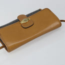 Christian Dior Honeycomb Canvas Shoulder Bag PVC Black Gold Auth BA6582-6