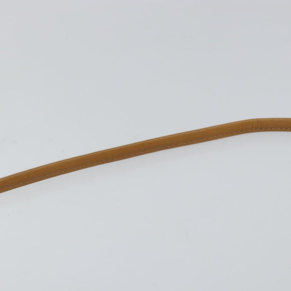 Christian Dior Honeycomb Canvas Shoulder Bag PVC Black Gold Auth BA6582