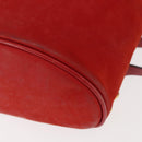 Salvatore Ferragamo Backpack Suede Red Gold Auth BA6583-17
