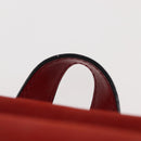 Salvatore Ferragamo Backpack Suede Red Gold Auth BA6583-14